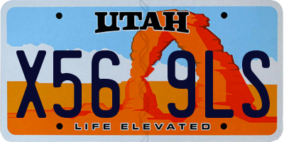 UT license plate X569LS