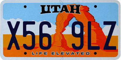 UT license plate X569LZ