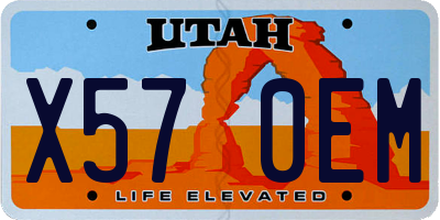 UT license plate X570EM