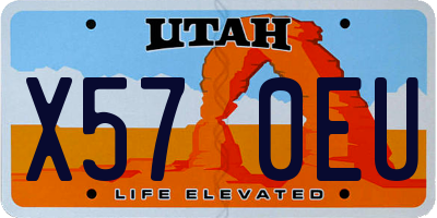 UT license plate X570EU