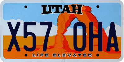 UT license plate X570HA