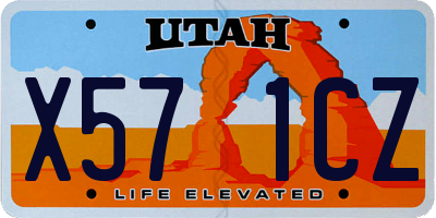 UT license plate X571CZ