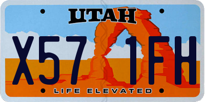 UT license plate X571FH