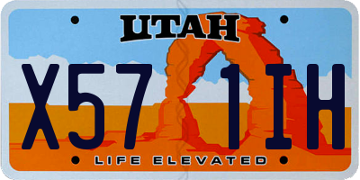 UT license plate X571IH