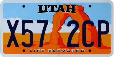 UT license plate X572CP