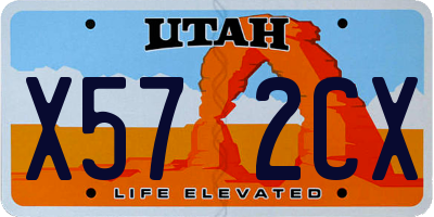 UT license plate X572CX