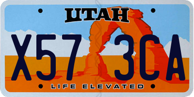 UT license plate X573CA