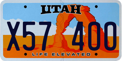 UT license plate X574OO