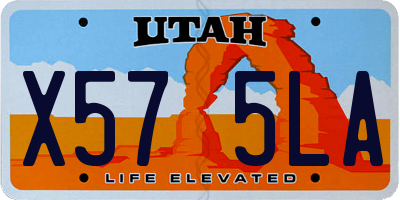 UT license plate X575LA