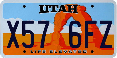 UT license plate X576FZ