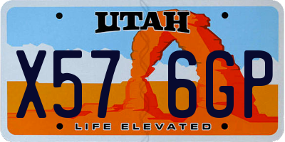 UT license plate X576GP