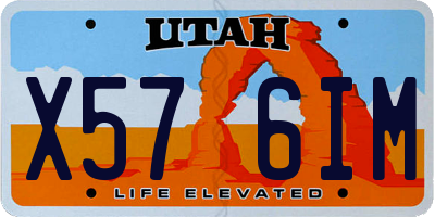 UT license plate X576IM