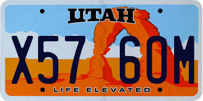 UT license plate X576OM