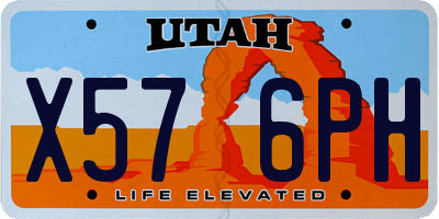 UT license plate X576PH