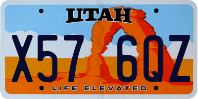 UT license plate X576QZ