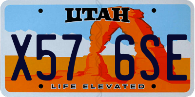 UT license plate X576SE