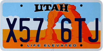 UT license plate X576TJ