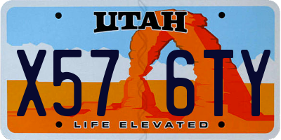 UT license plate X576TY