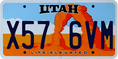 UT license plate X576VM