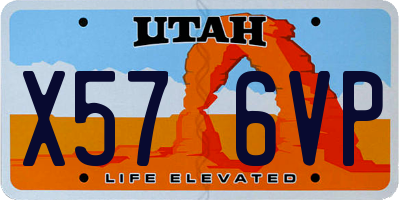 UT license plate X576VP