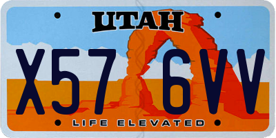 UT license plate X576VV