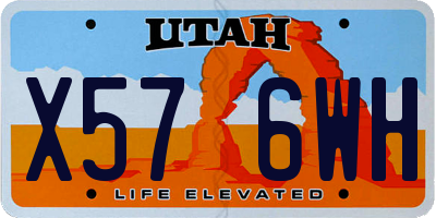 UT license plate X576WH