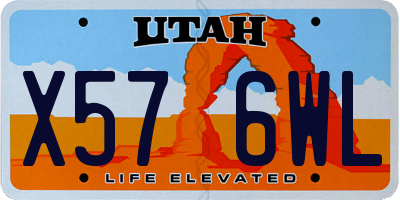UT license plate X576WL