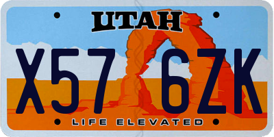 UT license plate X576ZK