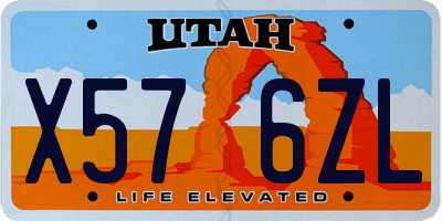 UT license plate X576ZL