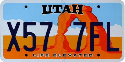 UT license plate X577FL