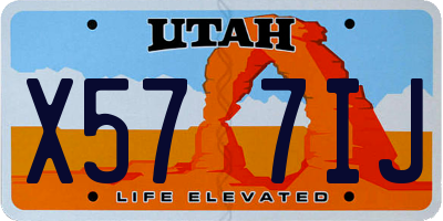 UT license plate X577IJ
