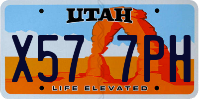 UT license plate X577PH