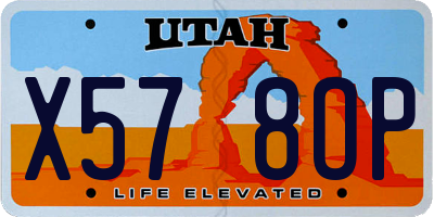 UT license plate X578OP