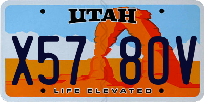 UT license plate X578OV