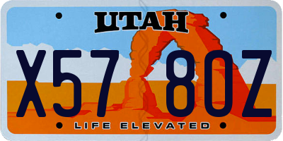 UT license plate X578OZ