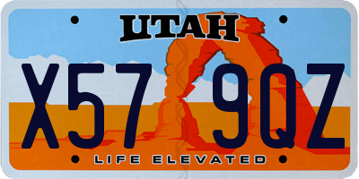 UT license plate X579QZ