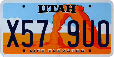 UT license plate X579UO