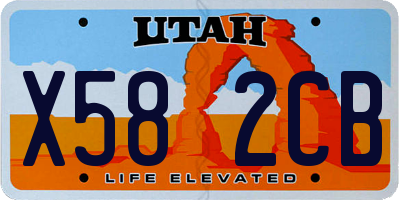 UT license plate X582CB