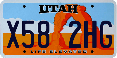 UT license plate X582HG