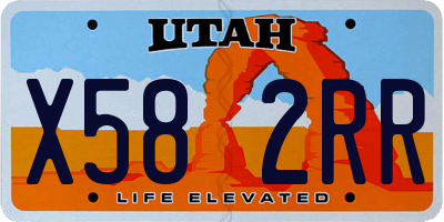 UT license plate X582RR