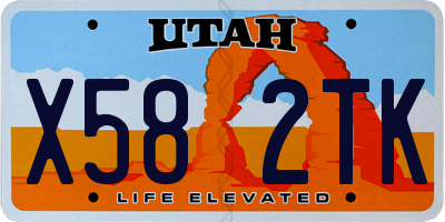 UT license plate X582TK