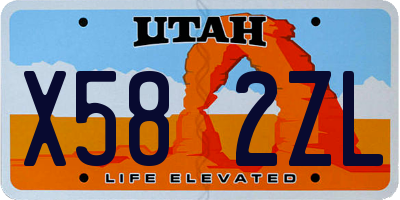 UT license plate X582ZL