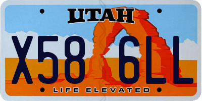 UT license plate X586LL