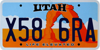 UT license plate X586RA