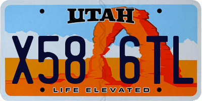 UT license plate X586TL