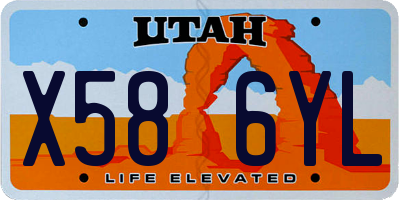 UT license plate X586YL