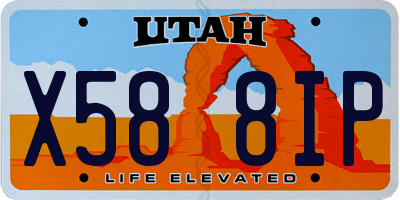 UT license plate X588IP