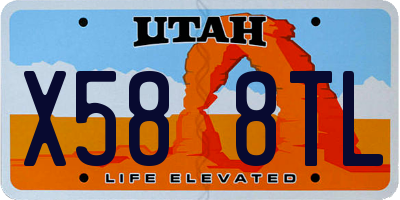UT license plate X588TL