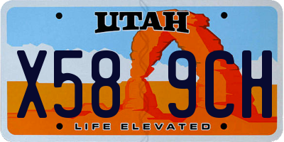 UT license plate X589CH
