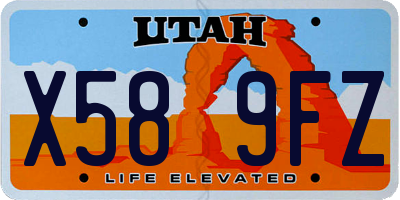 UT license plate X589FZ